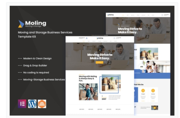 Moling - Moving and Storage Business Services Template Kit