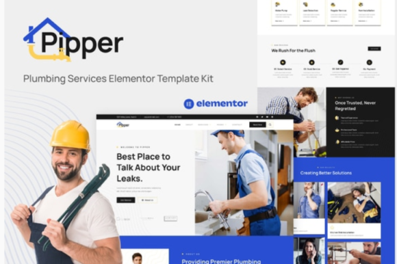 Pipper - Plumbing Services Elementor Template Kit