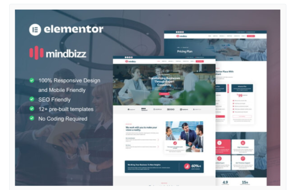MindBizz - Business Consulting Elementor Pro Template Kit