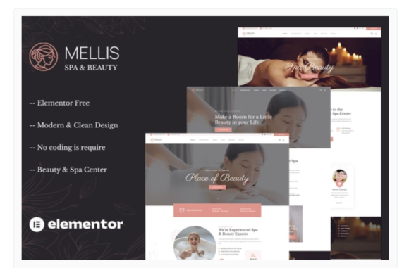 Mellis - Beauty & Spa Elementor Template Kit