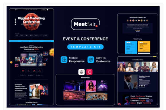 Meetfair - Event & Conference Elementor Template Kit