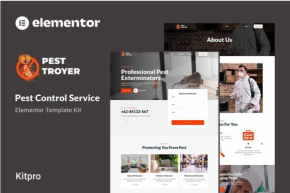 Pestroyer - Pest Control Service Elementor Template Kit