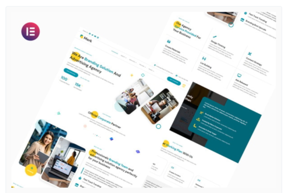 Merk - Branding Solution & Advertising Agency Elementor Template Kit