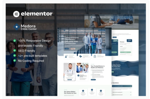 Medora - Medical Clinic Services Elementor Template Kit