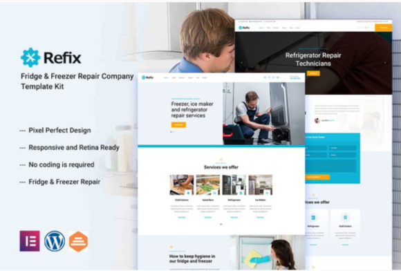 Refix - Appliance Repair Company Elementor Template Kit