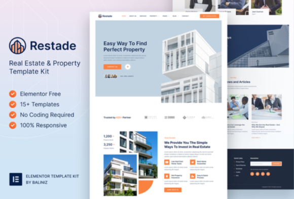 Restead – Real Estate & Property Elementor Template Kit