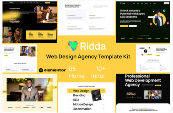 Ridda - Web Design Agency Template Kit