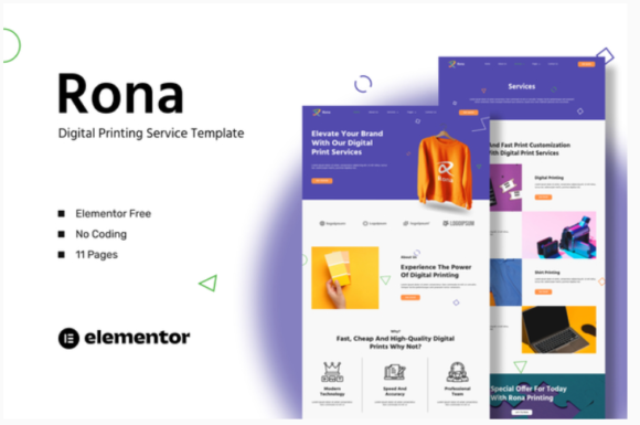Rona - Digital Printing Service Template Kit