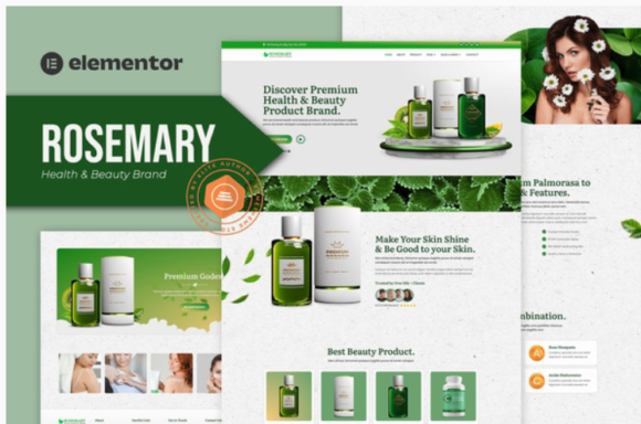 Rosemary - Health & Beauty Brand Elementor Template Kit