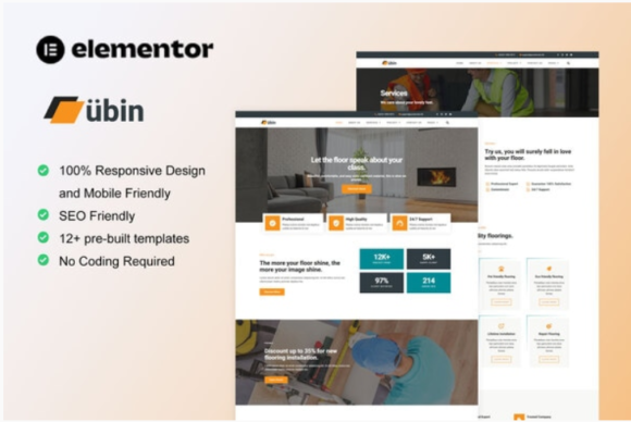 Ubin - Flooring Service Elementor Template Kit
