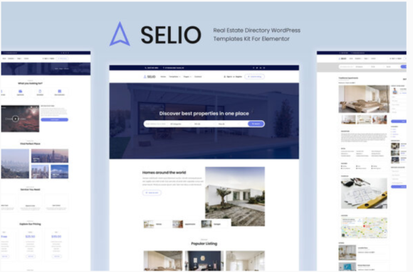 Selio - Real Estate Directory Template Kit