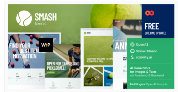 Smash - Tennis WordPress Theme