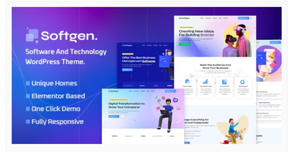 Softgen - Software & Technology WordPress Theme