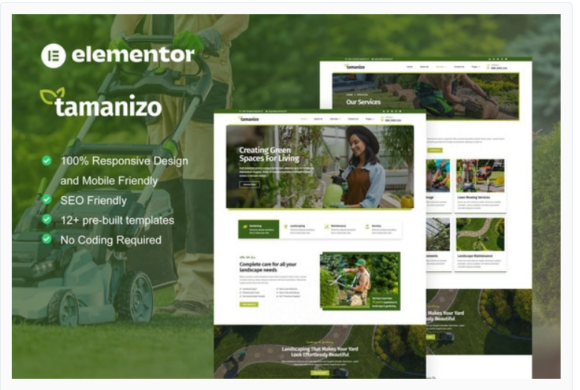 Tamanizo - Gardening & Landscape Elementor Template Kit