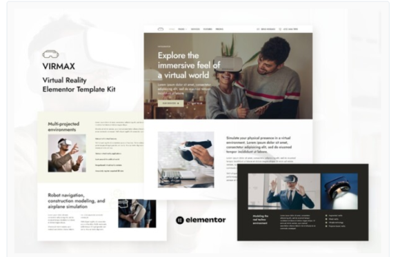 Virmax - Virtual Reality Services Elementor Template Kit