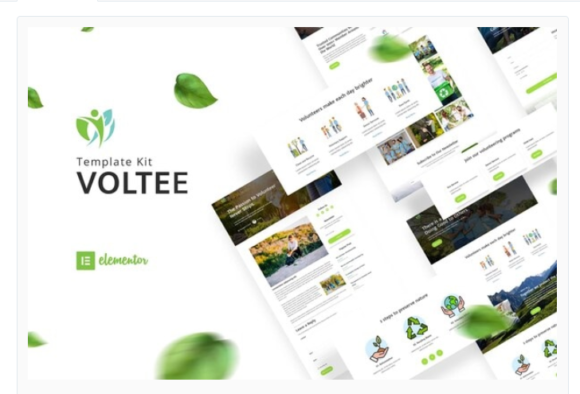 Voltee - Volunteering Service Elementor Template Kit
