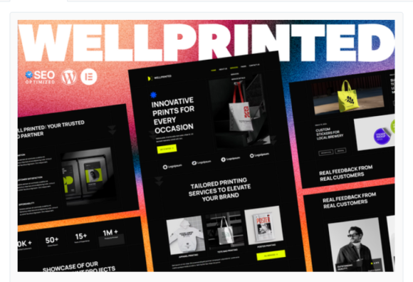 WellPrinted - Print Service Elementor Template Kit