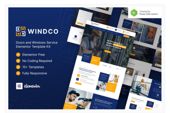 Windco – Doors & Windows Service Elementor Template Kit