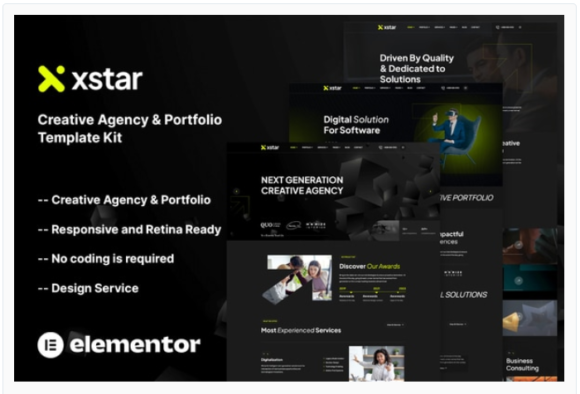 Xstar - Creative Agency & Portfolio Template Kit