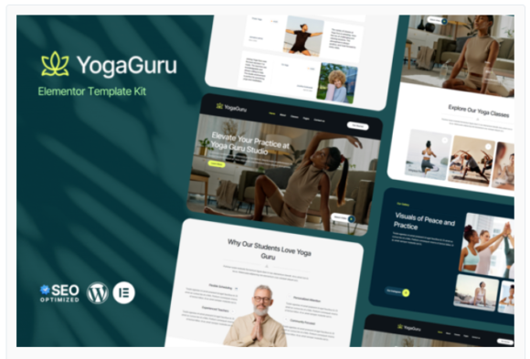 YogaGuru - Yoga Teacher & Studio Elementor Template Kits