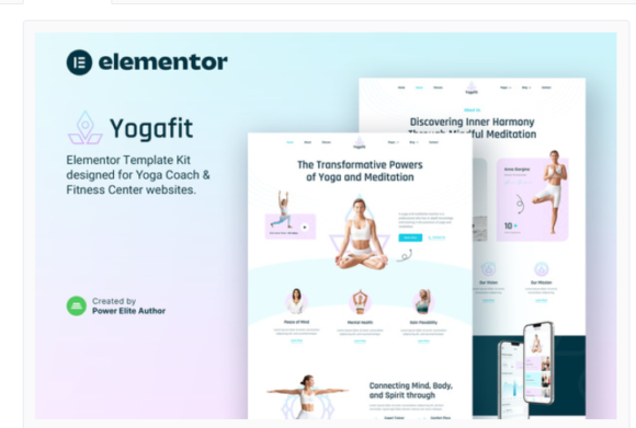 Yogafit – Yoga and Meditation Teacher Elementor Template Kit