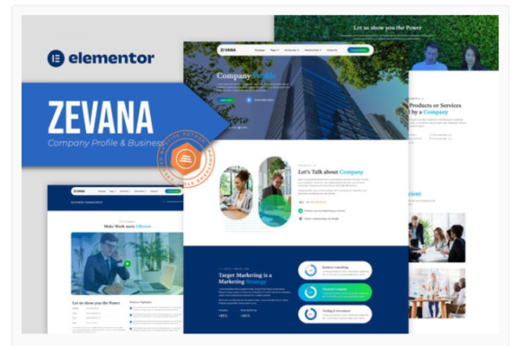 Zevana - Company Profile & Business Elementor Template Kit