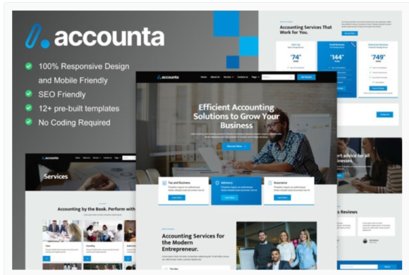 Accounta - Accounting Firm Elementor Template Kit