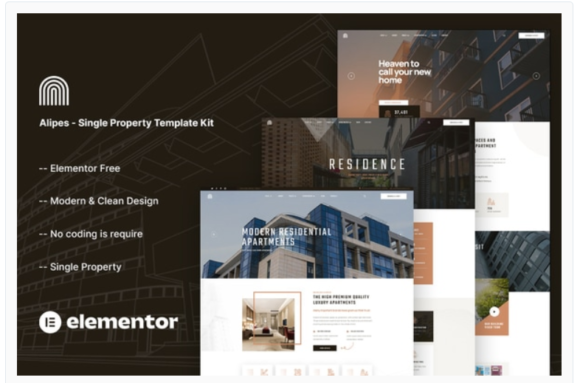 Alipes - Single Property Elementor Template Kit
