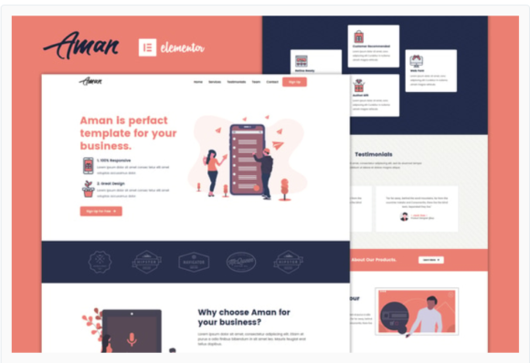 Aman — Multipurpose Elementor Template Kit