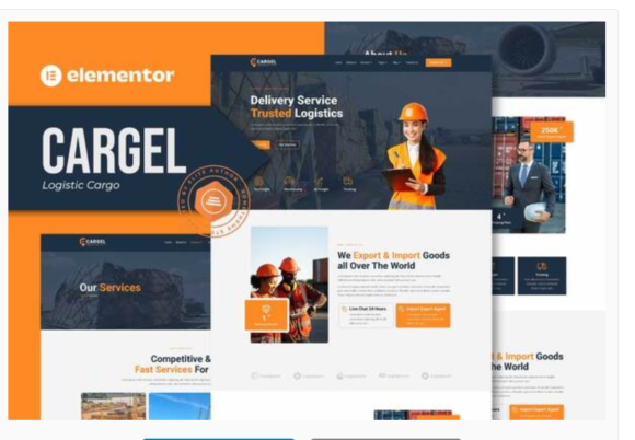 Cargel - Logistic Cargo Elementor Template Kit