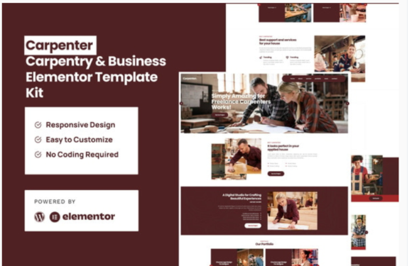Carpenter - Business Elementor Pro Template Kit