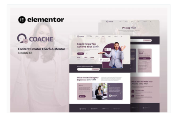 Coache - Content Creator Mentor Elementor Template Kit