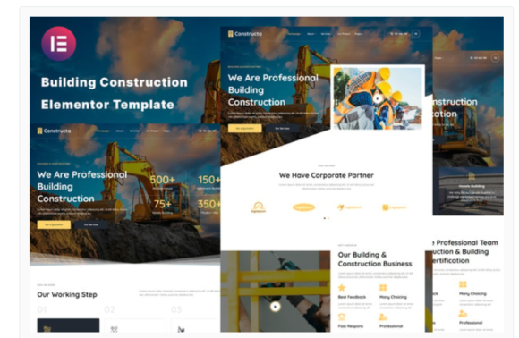 Constructa - Building & Construction Elementor Template Kit
