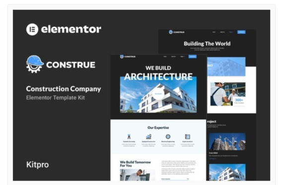 Construe - Construction Company Elementor Template Kit