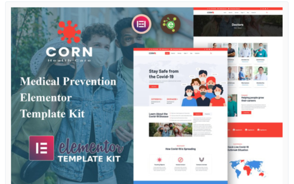 Corn - Medical Prevention Elementor Template Kit