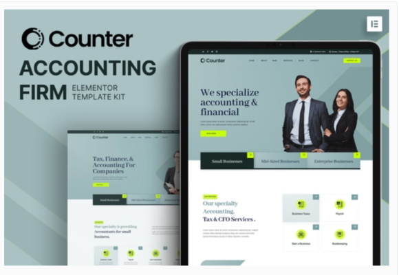 Counter - Accounting Firm Elementor Template Kit