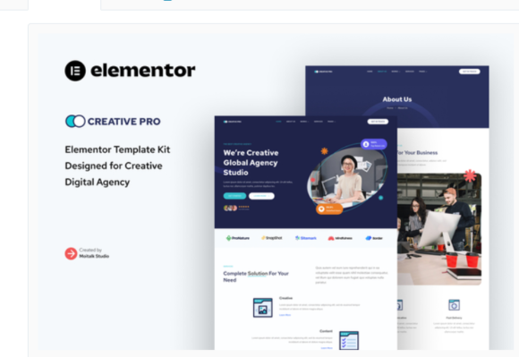Creativepro - Creative Agency Studio Elementor Template Kit