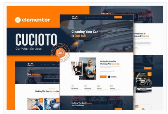 Cucioto - Car Wash Services Elementor Template Kit