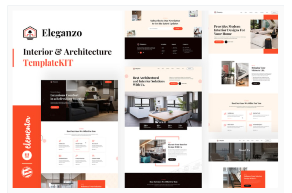 Eleganzo - Interior & Architecture Elementor Template Kit