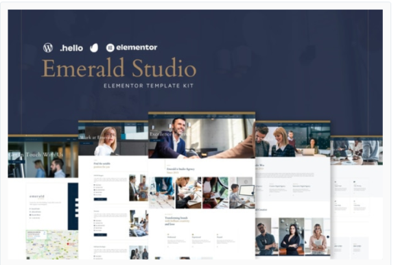 Emerald Studio - Digital Agency Elementor Template Kit