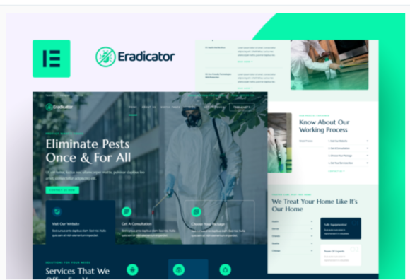 Eradicator - Pest Control Services Elementor Pro Template Kit
