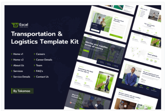 Escal | Transportation & Logistics Elementor Template Kit