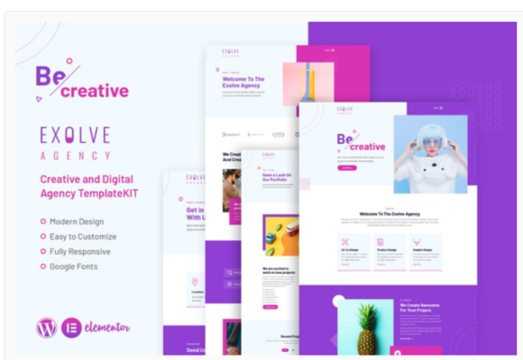 Exolve | Creative Portfolio Elementor Template Kit