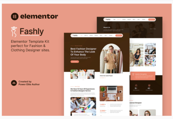 Fashly – Fashion & Clothing Designer Elementor Template Kit