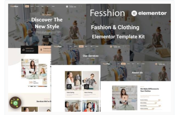 Fesshion - Fashion & Clothing Elementor Template Kit