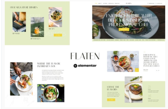 Flaten - Restaurant & Catering Services Elementor Template Kit