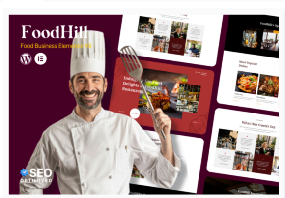 FoodHill - Restaurant Elementor Template Kit