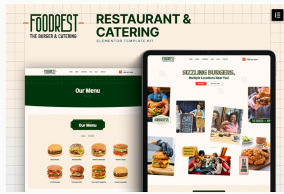 Foodrest - Restaurant & Catering Elementor Template Kit