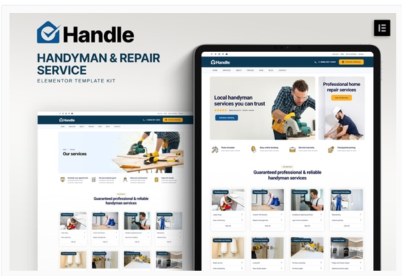 Handle - Handyman & Repair Service Elementor Template Kit
