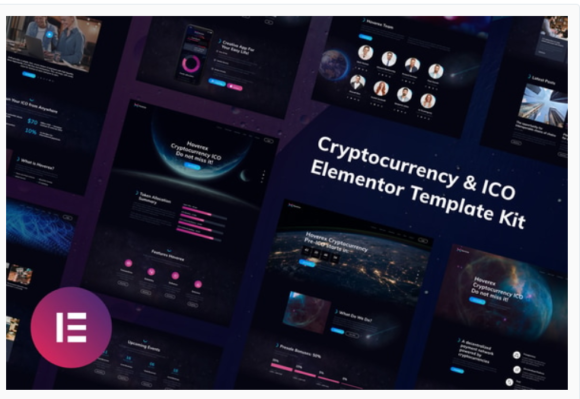 Hoverex | Cryptocurrency & ICO Elementor Template Kit